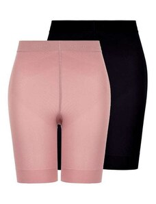 Lupo Kit com 2 Shorts Feminino Modelador Up Line Loba 5690-003 Nude-Preto