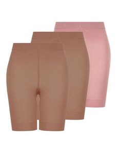 Lupo Kit com 3 Shorts Feminino Modelador Up Line Loba 5690-003 Pó-De-Arroz-Nude