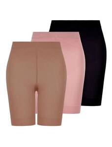Lupo Kit com 3 Shorts Feminino Modelador Up Line Loba 5690-003 Pó-De-Arroz-Nude-Preto