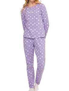 Pijama Feminino Longo Espaço Pijama 4010074 Lilas