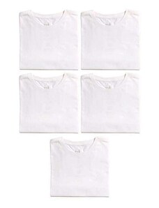 Kit 5 Camisetas Básicas Reserva Branco