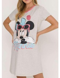 Disney Camisola Feminina Curta Minnie Mouse 57.03.0011 Mescla-Banana