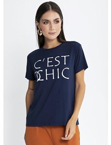 Preview T-Shirt Cést Chic Azul