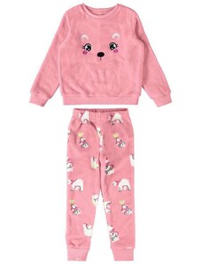 Pijama Infantil Menina Longo Malwee 1000115355 02183-Rosa