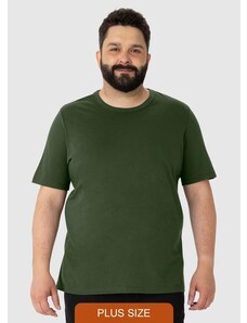 Malwee Camiseta em Malha Masculina Plus Verde