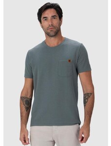Malwee Camiseta Masculina Texturizada Cinza