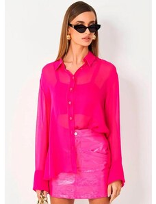 Camisa em Tecido Plano Colcci Rosa