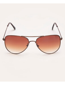 C&A óculos de sol aviador triton marrom