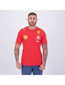 Camiseta Puma Scuderia Ferrari Team Vermelha e Branca