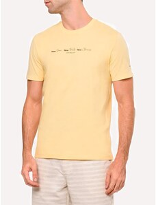 Camiseta Calvin Klein Jeans Masculina New Feels Amarela