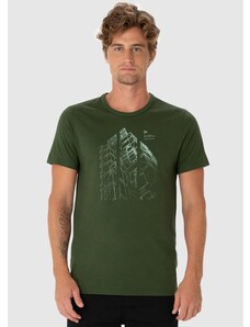 Malwee Camiseta Masculina City Shapes Verde