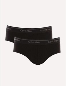 Cueca Calvin Klein Brief C11.01 PT00 Cotton Stretch Classic Preta Pack 2UN