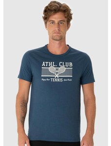 Malwee Camiseta Masculina Slim Tennis Club Azul