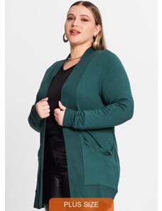 Secret Glam Cardigan Feminino Plus Size Verde
