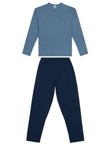 Pijama Masculino Longo Malwee 1000116019 01237-Azul