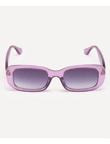 C&A óculos de sol quadrado clear lilás