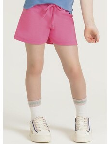 Cativa Shorts Feminino Básico com Amarração Rosa