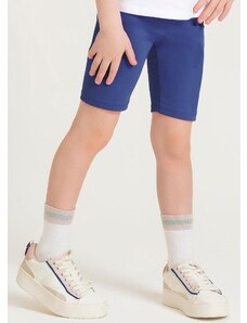 Cativa Shorts Feminino Básico em Cotton Azul