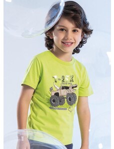 Cativa Kids Camiseta Masculina Estampada com Fóil Verde