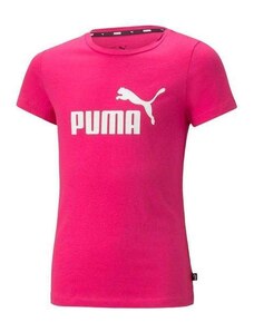 Camiseta Puma Essentials Logo Infantil Camiseta Puma Essentials Infantil