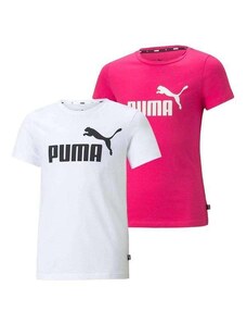 Kit 2 Camisetas Puma Essentials Logo Infantil Kit 2 Camisetas Puma Infantil