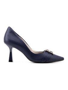 Sapato Scarpin Bebecê Bico Fino T7041-633 Marinho Azul