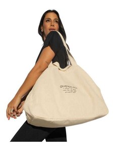 Bolsa Oversized Tote Bag de da Caroline Andrade - Honey Be Branco / White