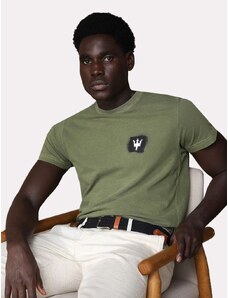 Camiseta Osklen Masculina Regular Stone Sprayicon Verde Escuro