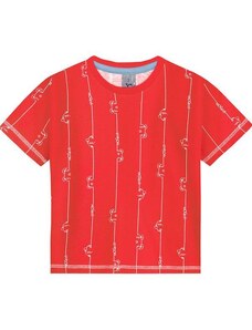 Tigor Camiseta Manga Curta Masculina Bebê Vermelho
