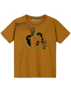 Tigor Camiseta Manga Curta Masculina Bebê Marrom