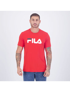 Camiseta Fila Letter Premium III Vermelha e Branca