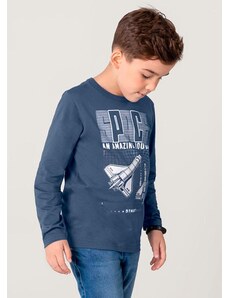 Brandili Camiseta Infantil Menino Azul