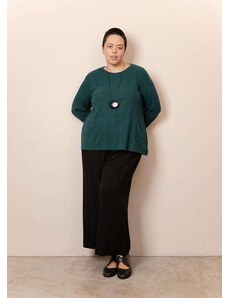 Bold Tricotaria Blusa Tricô Sfocato Plus Size Verde