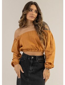 The Philippines Blusa Ombro a Ombro Amarelo