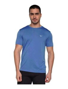 Camiseta Mizuno Nirvana Masculina - Azul e Cinza