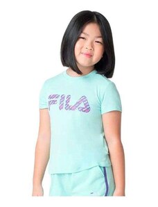 Camiseta Fila Letter Slim Infantil - Verde