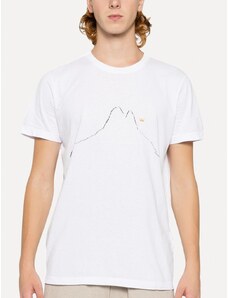 Camiseta Osklen Masculina Slim Stone Minimal Rio Coroa Branca