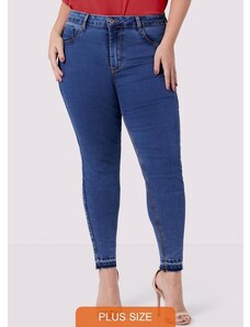 Lunender Mais Mulher Calça Jeans Skinny Plus Size Cropped Fit For Me Jeans