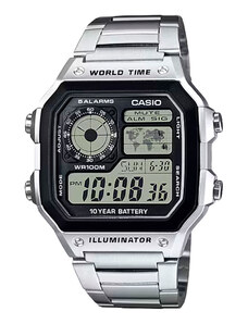 C&A relógio casio digital AE-1200WHD-1AVDF prateado