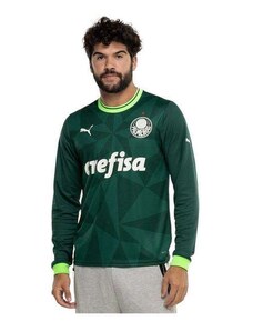 Camisa Puma Palmeiras I 2023/24 Manga Longa Masculina - Verde