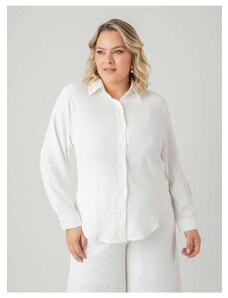 Susie Modas Camisa Crepe Heavy Flow Feminino Branco