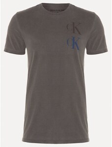 Camiseta Calvin Klein Jeans Masculina CK Logo Repeat Chumbo