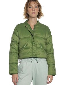 Jaqueta Feminina Puffer Lisa Bolsos Polo Wear Verde Escuro Verde Escuro