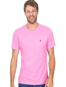 Camiseta Masculina Bordado Bordo Polo Wear Rosa Claro Rosa Claro
