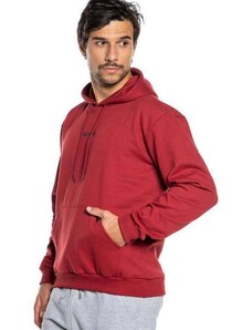 Blusa Masculina Moletom Logo Capuz Polo Wear Vermelho Médio Vermelho Médio