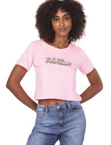 Camiseta Feminina Malha Neon Polo Wear Rosa Médio Rosa Médio