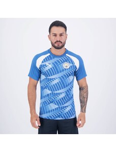 Camisa Puma Manchester City Pré-Jogo 2024 Azul e Branca