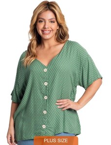 Secret Glam Camisa Viscose Feminina Verde
