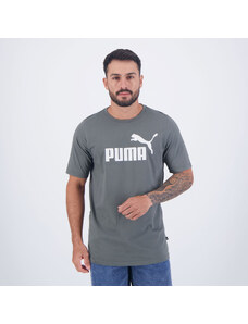 Camiseta Puma ESS Logo Cinza Escuro