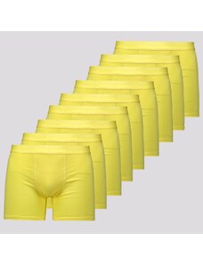 Kit 9 Cuecas Boxer Lupo Elastic Soft Amarela